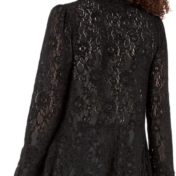 Free People Black Lace Heather Tunic Size S - Picture 2 of 8